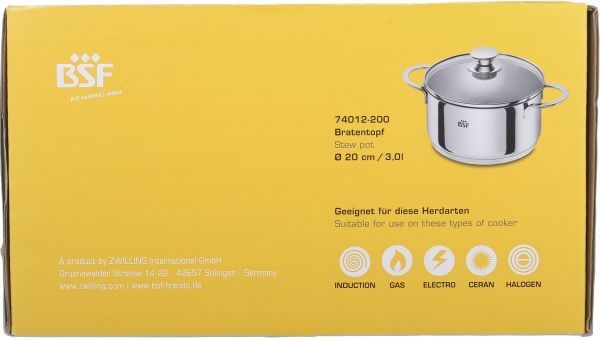 Кастрюля с крышкой Bordeaux 3 л 74012-200-0 BSF