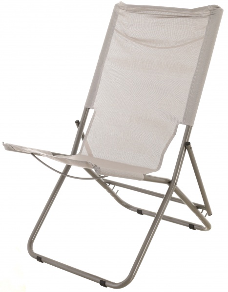 Кресло-шезлонг UBC Group раскладной серый 52x107 см 