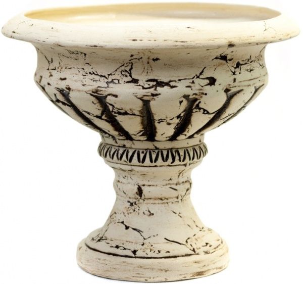 Горшок шамотный Цитола 34*34 круглый бежевый 