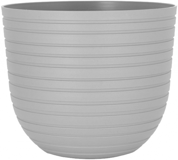 Горщик пластиковий Artevasi Havana Horizon Limestone круглий 60л сірий 