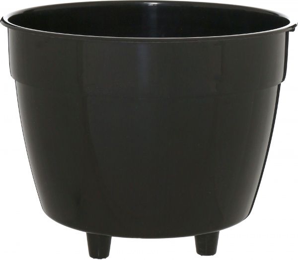 Горшок пластиковый Santino Асти круглый 9л золотистый/черный (AS4 AUR-NGR) 