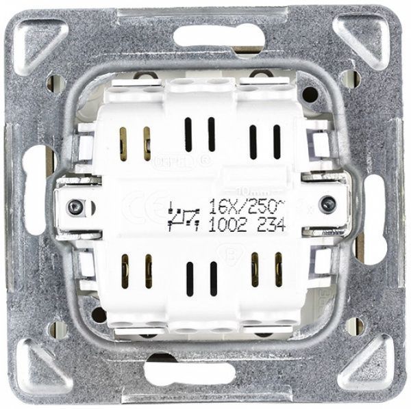 Вимикач двоклавішний Ospel Impresja без підсвітки 16 А 250В IP20 золотий