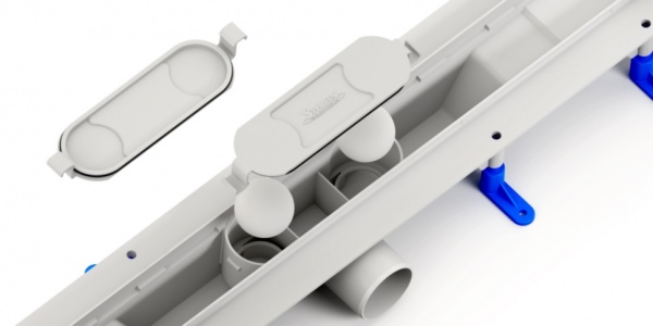 Душевой канал Styron STY-SI-60 с решеткой Синус 600 мм