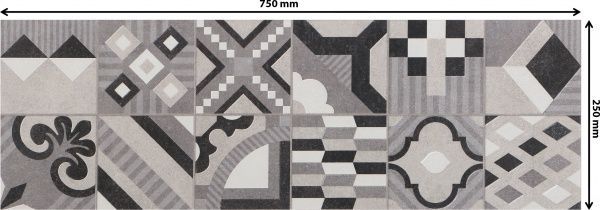 Плитка Emigres Довер Форо гріс 25x75 