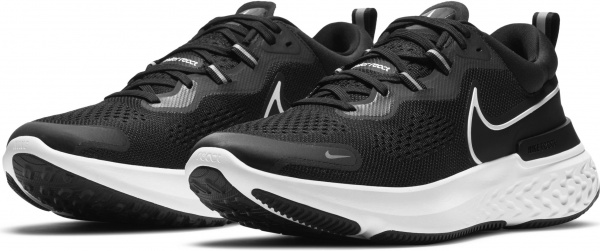Кросівки Nike NIKE REACT MILER 2 CW7121-001 р.45 чорно-білий