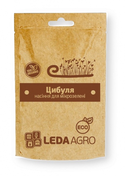 Набір для вирощування мікрозелені LedaAgro цибуля салатна 5 г (4820119797723)