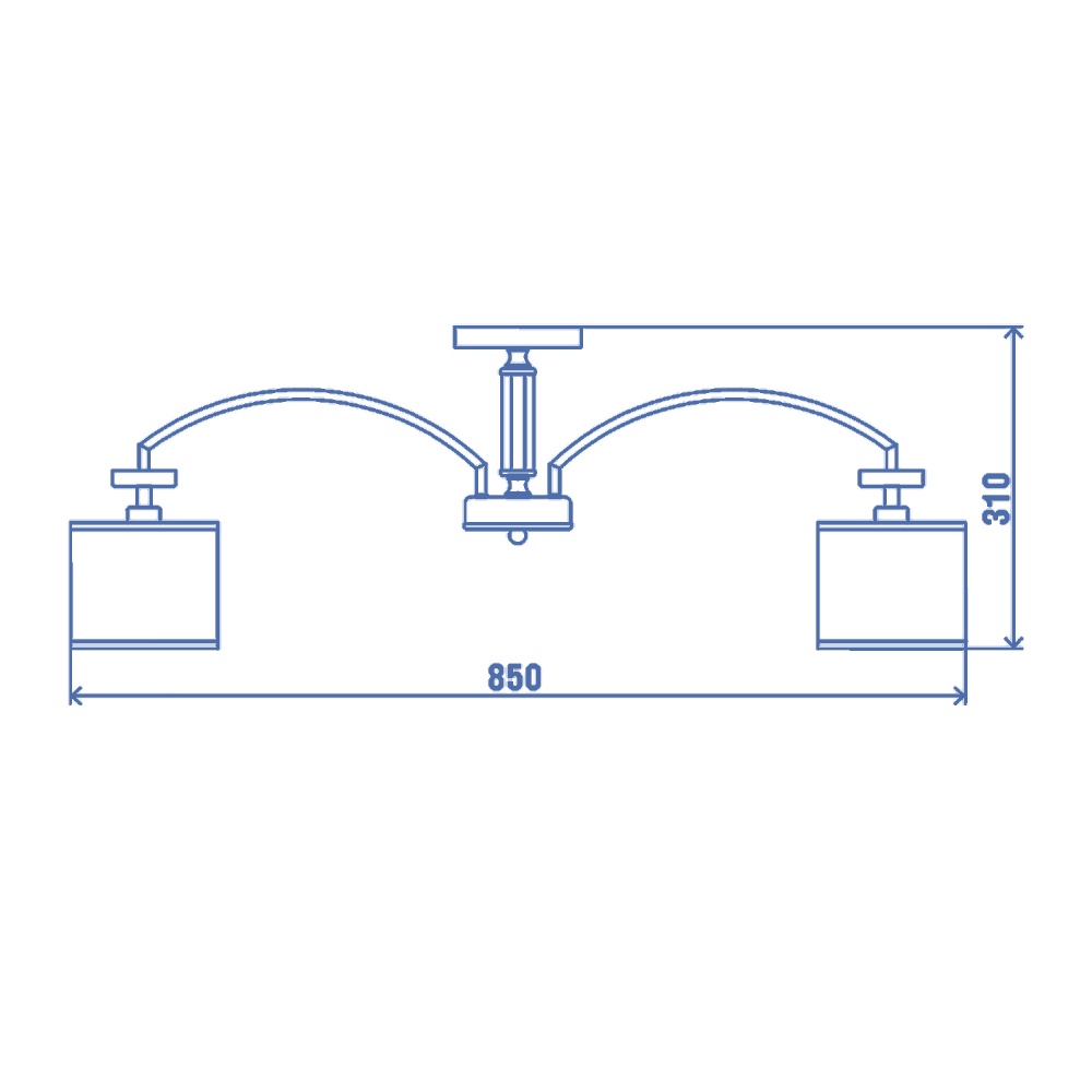 Люстра Victoria Lighting 8x40 Вт E14 золотой Teresa/PL8 gold