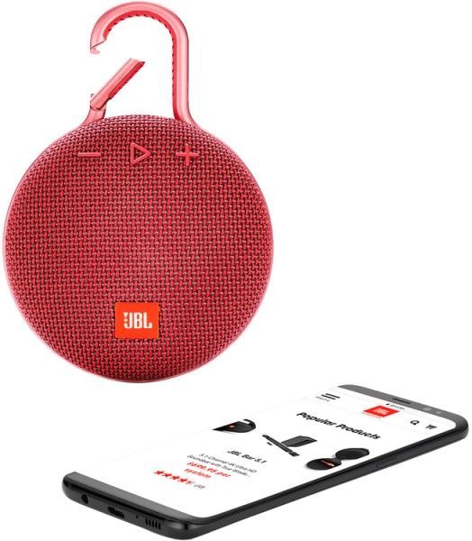 Акустическая система JBL® Clip 3 1.0 red JBLCLIP3RED