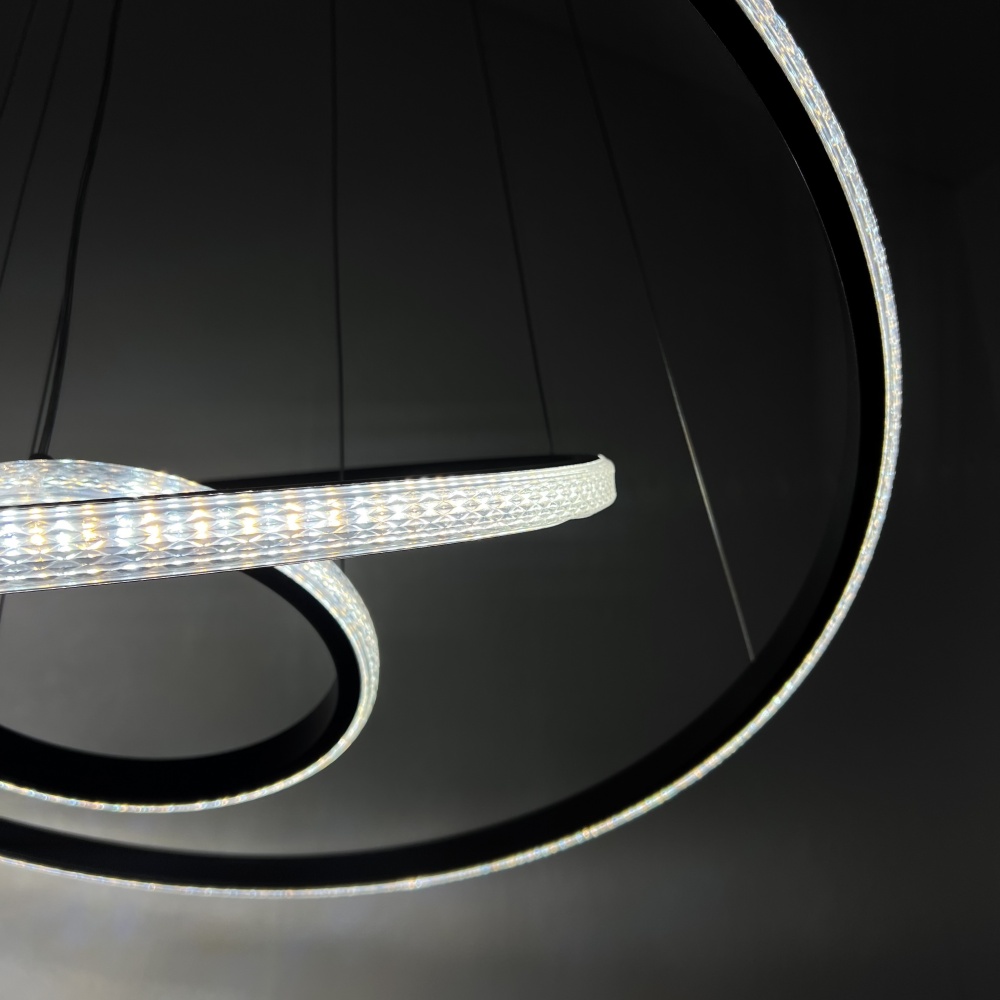 Люстра підвісна Luminaria 75 Вт LED-модуль 02 чорний JULIE CRYSTAL 75W 3R BLACK