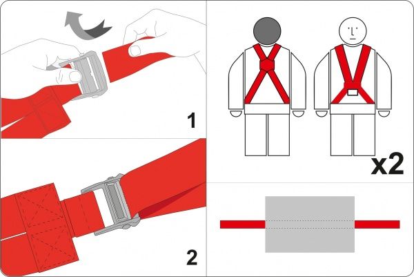 Набір для переміщення вантажів YT-74261 YATO 5х370 см