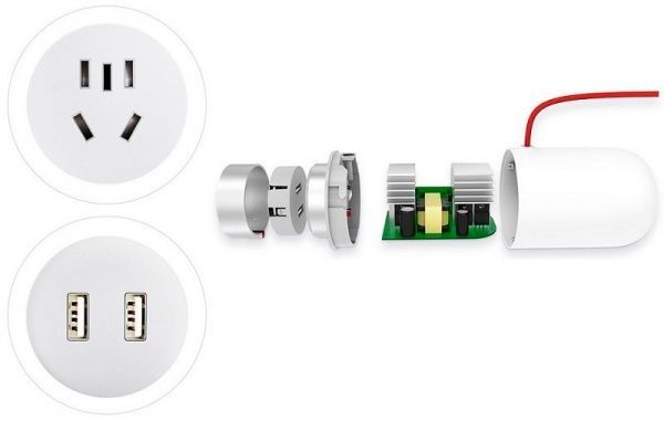 Зарядное устройство Xiaomi MiJia Car Inverter White