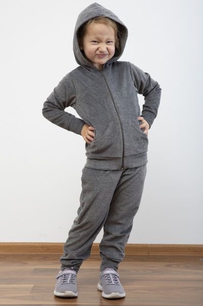 Спортивний костюм Роксана №0016/50015 р.122 темно-сірий 