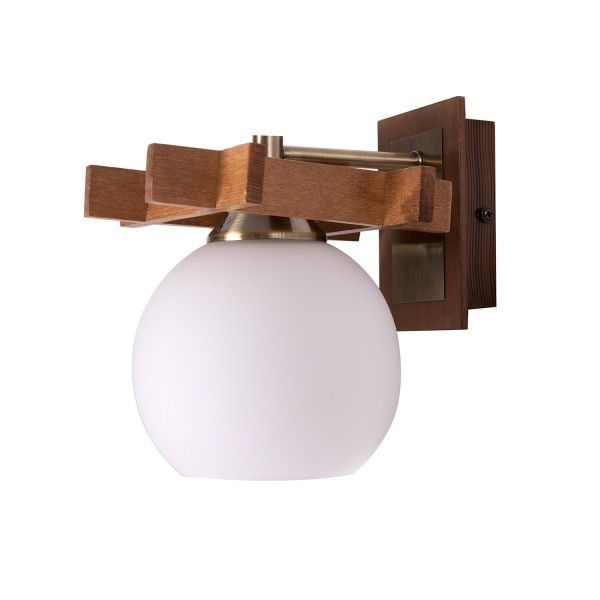 Бра Altalusse 1x60 Вт E27 антична бронза/горіх INL-3089W-01 