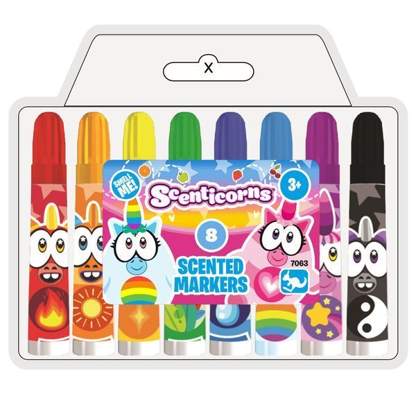 Набір ароматизованих мінімаркерів Kangaru Scenticorns 8 шт. KN7063