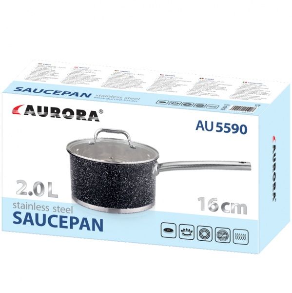 Сотейник с крышкой 2 л 5590AU Aurora