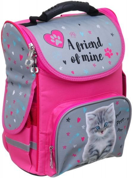 Рюкзак каркасний ортопедичний Котик 33x26x16 см