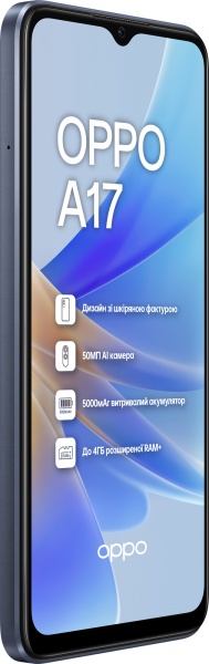 Смартфон OPPO A17 4/64GB midnight black 