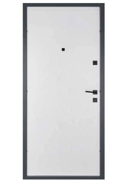 Дверь входная Abwehr АМ (485+0) 086 П (Бантр + Б) 2GEN Avers бетон антрацит/белый 2050х860 мм правый