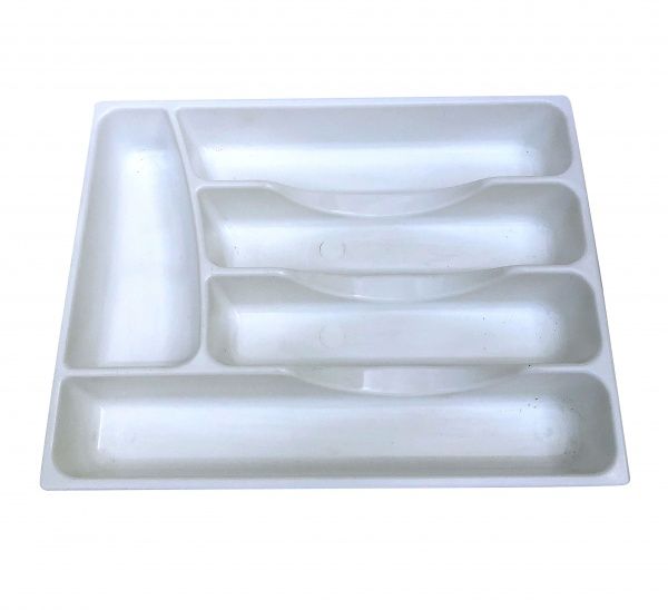 Лоток для столових приборів білий пластик Эталон-С