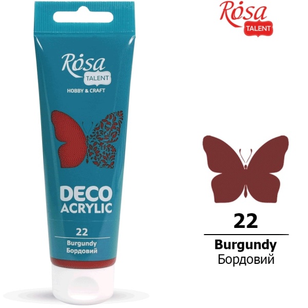 Акрил для декора Бордовый 75 мл Rosa Talent