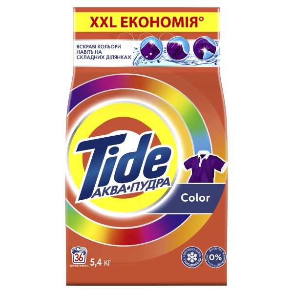 Порошок для машинного прання Tide Аква-Пудра Color 5,4 кг 