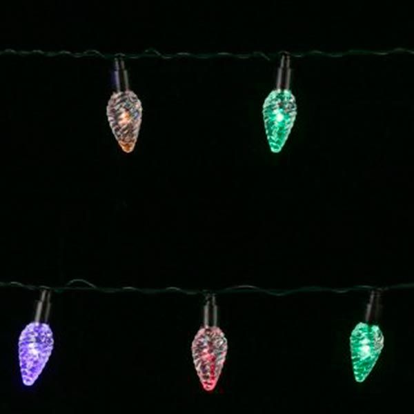 Гирлянда линейная LED 20 ламп 2 м разноцветная 11530319