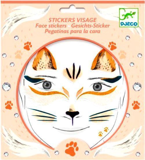 Наклейки для обличчя Djeco Кішка