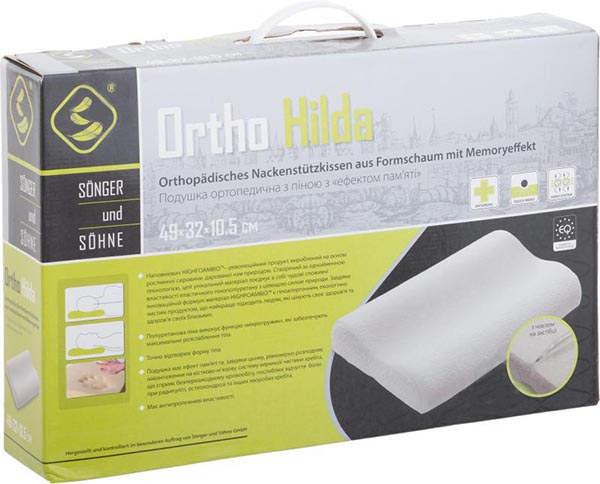Подушка Ortho Hilda 32x49x10,5 см Songer und Sohne