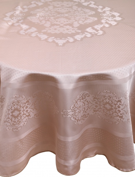 Скатерть Caramel кругло d160 бежевый Karna 