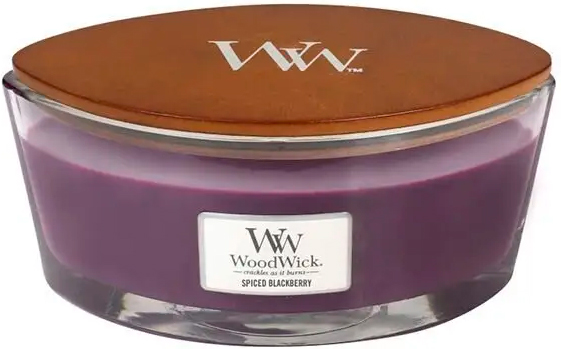 Свеча ароматическая Woodwick Ellipse Spiced Blackberry 453 г 