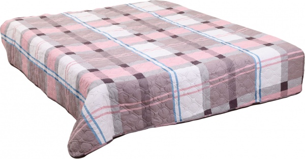 Покрывало Milan 145x210 см UP! (Underprice) розовый с коричневым 
