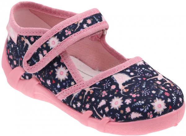 Капці дитячі RenBut Квітка р.25 темно-синій 13-105_P-1443-25 