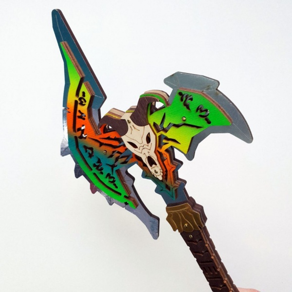 Оружие игрушечное Сувенир Декор Топор SHADOW MOURNE (ULTRA-CHROME)