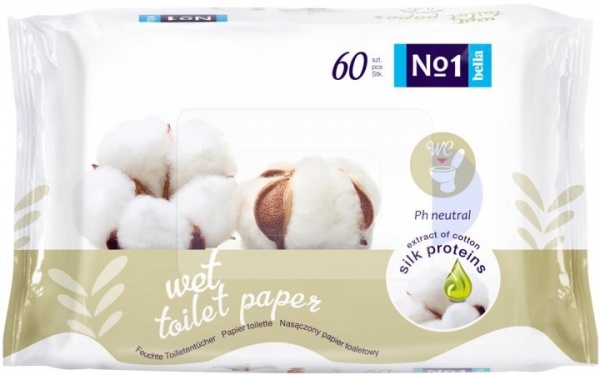 Влажная туалетная бумага HAPPY BELLA BABY №1 60 шт.