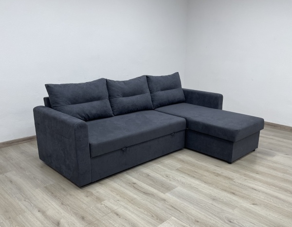 Диван кутовий Елегант ЕпіСофт 29 сірий графіт 2300x1560x730 мм