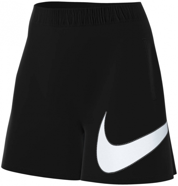 Шорты Nike W NSW ESSNTL WVN HR SHORT HBR DM6739-010 р. M черный