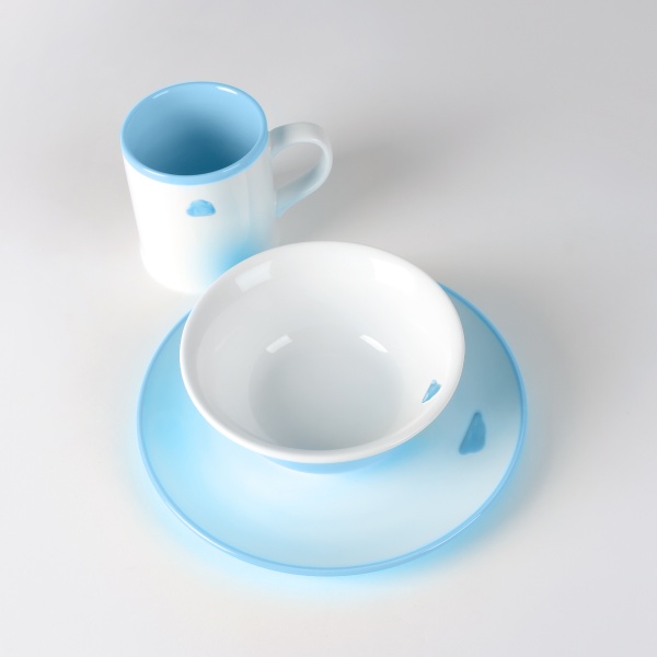 Тарілка обідня 20 см KP-46 Blue MVM