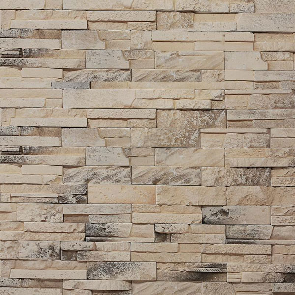 Плитка гипсовая прямая RUSTIKA Валенсия сливки 0,49 кв.м 