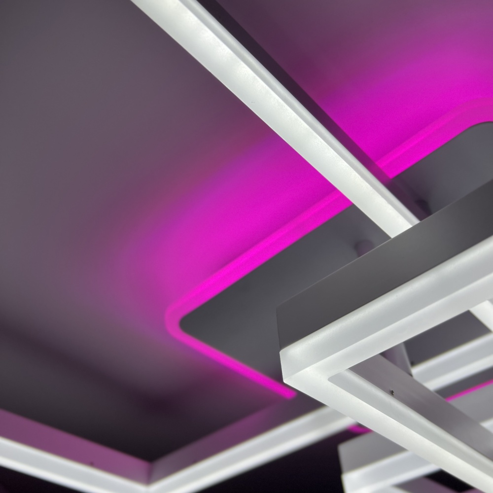 Люстра світлодіодна Luminaria 4x105 Вт LED-модуль білий GENNY SQUARE RGB 105W 4S WHITE