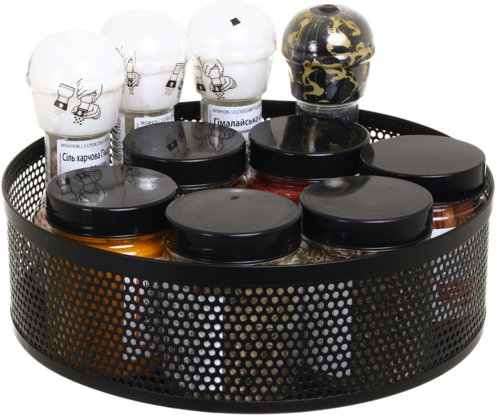 Полиця Flamberg Premium з обертом Vento 25х9.5 см чорний DS19056BK