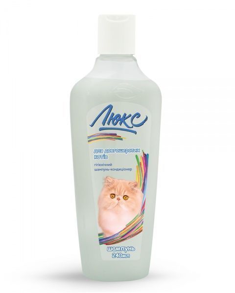 Шампунь-кондиціонер Природа Шампунь-кондиціонер Шампунь-кондиціонер Природа Люкс для довгошерстих котів 240мл (11232649)