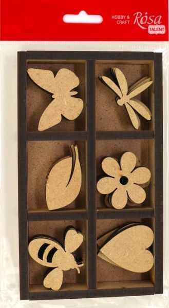 Набор заготовок Асорти 1 10,2х17,4х2,4 см 18 шт. Rosa Talent 