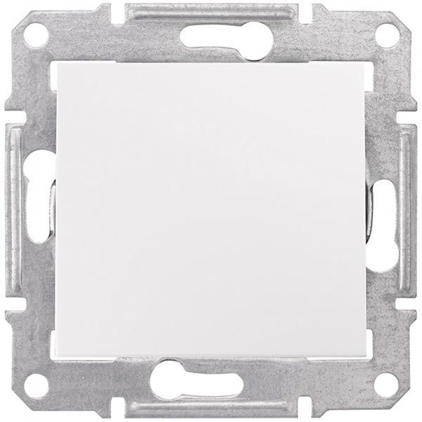 Вимикач одинарний Sedna SDN0100321 білий