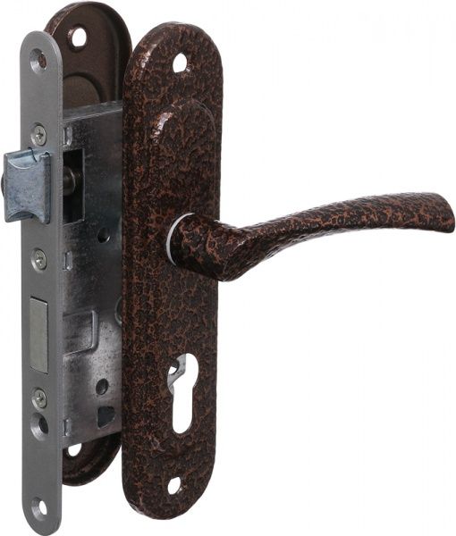 Замок врізний Аріко ЗВ4-У 130мм 55мм мідний