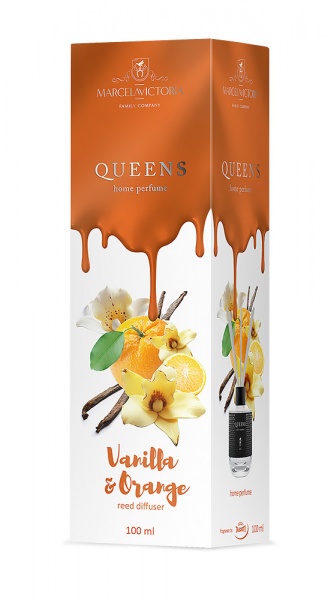 Аромадиффузор MarcelaVictoria Queens Vanilla&Orange Ваниль и апельсин 100 мл 