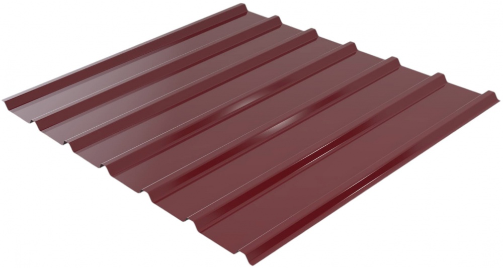 Профнастил глянцевий PSM PROFILE ПР-20Б 0,3x1155x2000 мм RAL 3005 бордовий