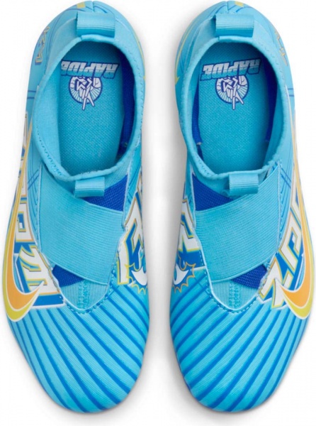 Бутси Nike NIKE JR. MERCURIAL ZOOM SUPERFLY 9 ACADEMY KM FG/MG DO9790-400 р.34 різнокольоровий