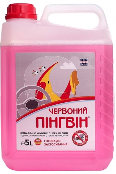 Омивач скла Verylube «Червоний Пінгвін» зима -22°С 5л XB 50304