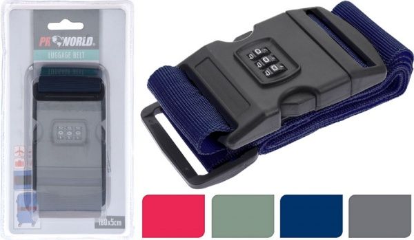 Ремінь для багажу PROWORLD 180х5 см колір в асортименті 