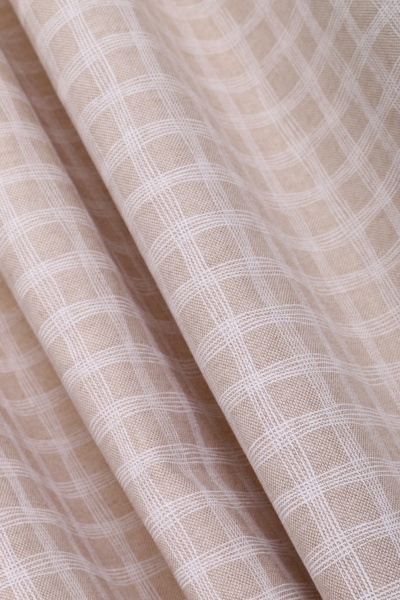 Комплект штор с подхватом Шале Клетка маленькая 136х170 см La Nuit